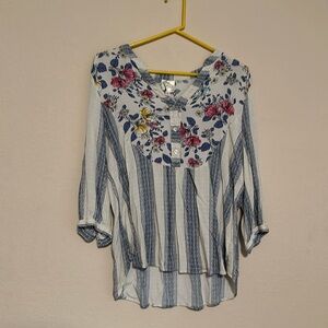 Spring/Summer 2024 Floral Fig and Flower Viral Boho Style Blouse